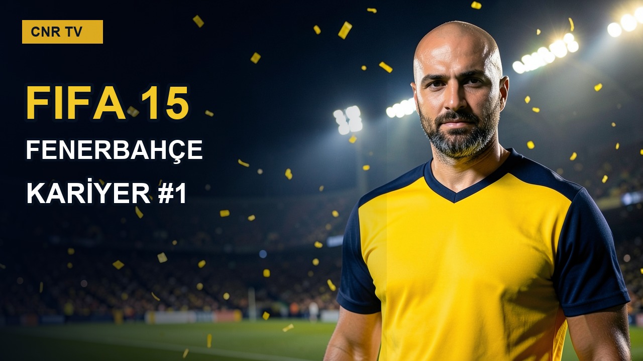 FIFA 15 Fenerbahçe Kariyer kapak adayı: kullanıcı referans fotoğrafıyla oluşturulmuş futbolcu portresi